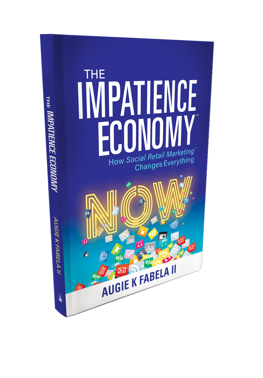 The Impatience Economy book cover, 3D rendering